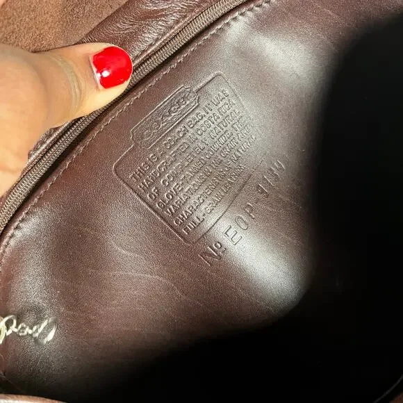 SOLD COACH Vintage 9134 Hippie Flap Bag Shoudler or Crossbody Brown - Picture 15 of 15